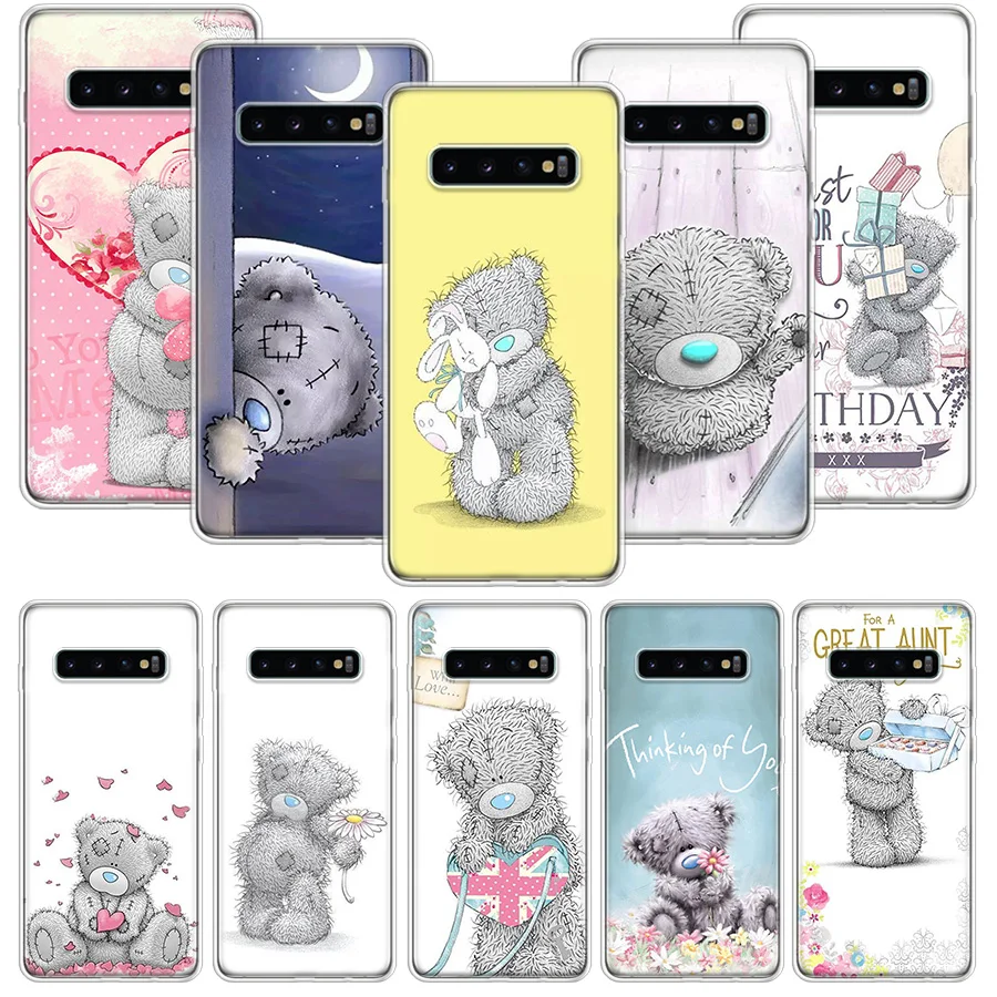 Teddy Me To You Bear Phone Case For Samsung Galaxy S23 S24 Ultra S20 FE S21 S22 Plus S10 S10E S9 S8 + Soft Cover Fundas