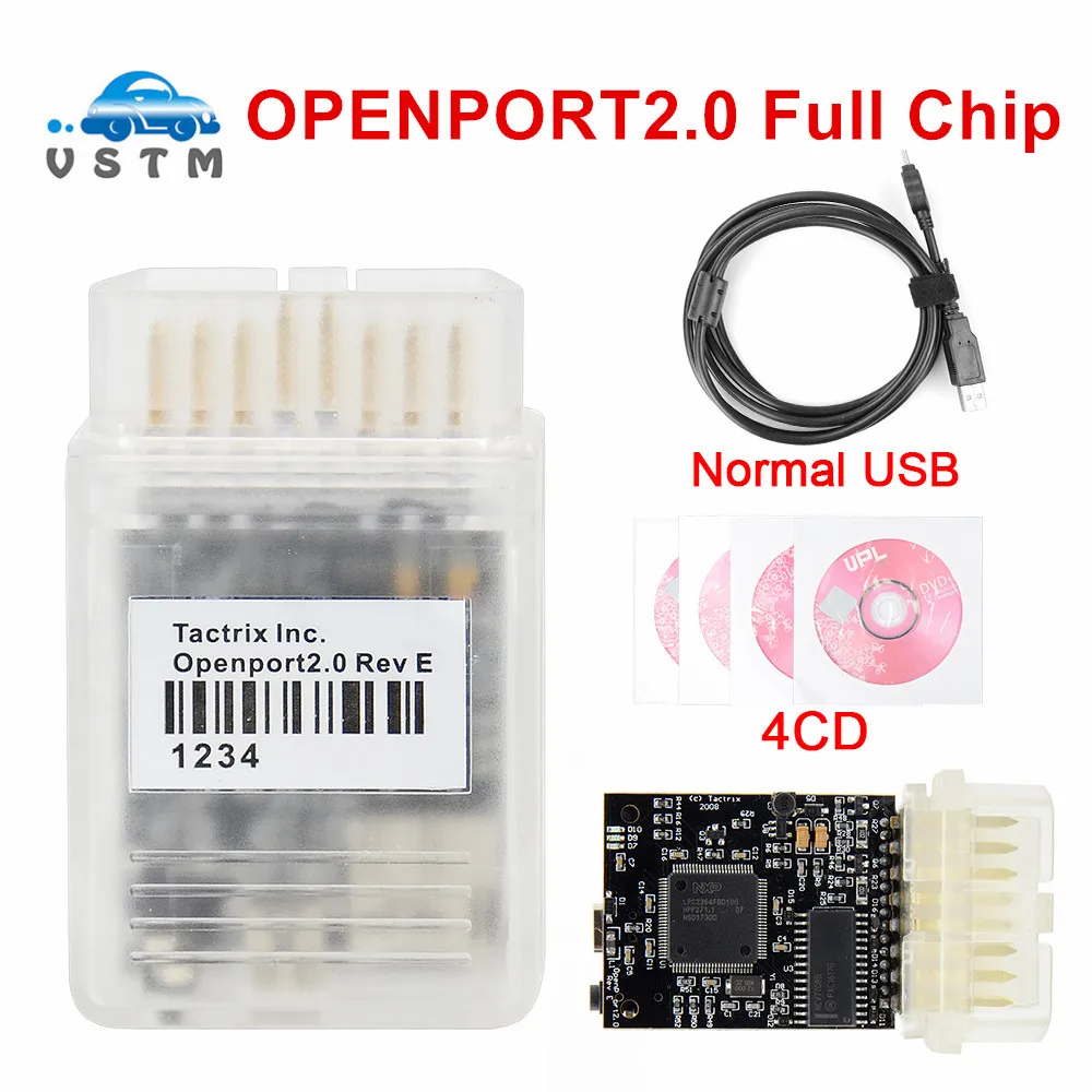 Newest Tactrix Openport 2.0 ECU Chip Tuning Tool Open Port USB 2.0 ECU Flash OBD2 OBDII Connector Multi Brand Cars