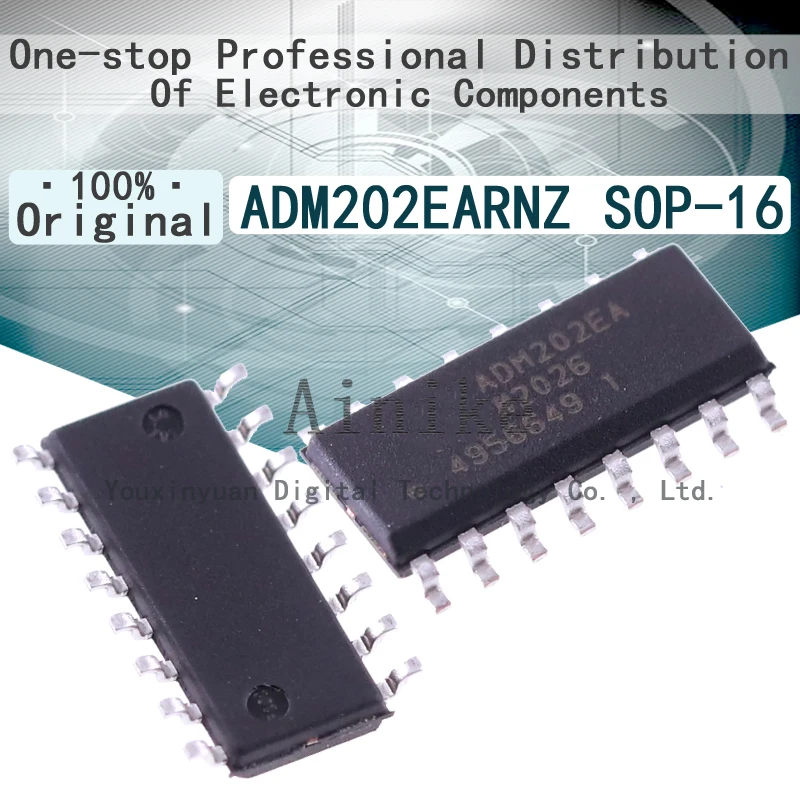 10/Pcs 새로운 원본 ADM202 ADM202EARNZ ADM202EARN ADM202EA SOP-16 Rs-232 라인 드라이브 수신기 IC 칩 SOIC-16