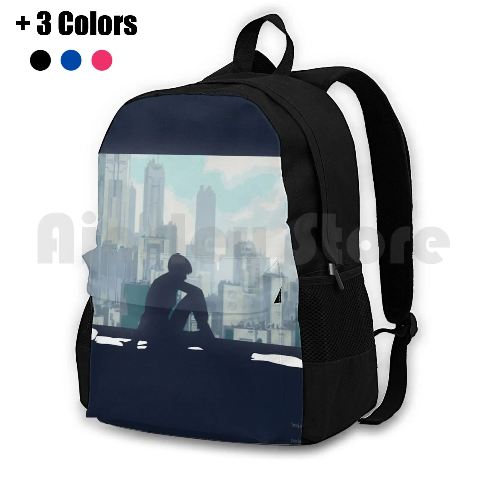 Ghost In The Shell Outdoor Hiking Backpack Riding Climbing Sports Bag Ghost In Shell Ghos Shel L Anime Manga Japan Action Drama