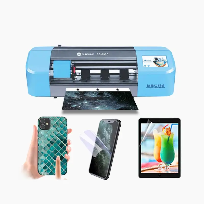 Máquina de corte de película automática, protector de pantalla LCD de teléfono, cubierta trasera de vidrio con pegatina de hidrogel Flexible