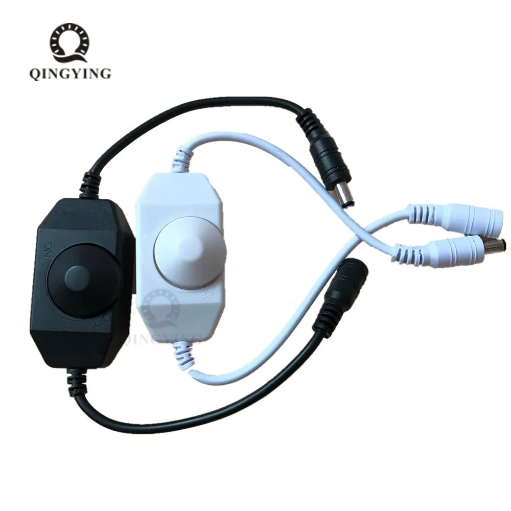 DC12-24V LED Strip Dimmer Brightness Adjust Switch Controller Connector for DC12-24V Single Color LED Strip Dimming