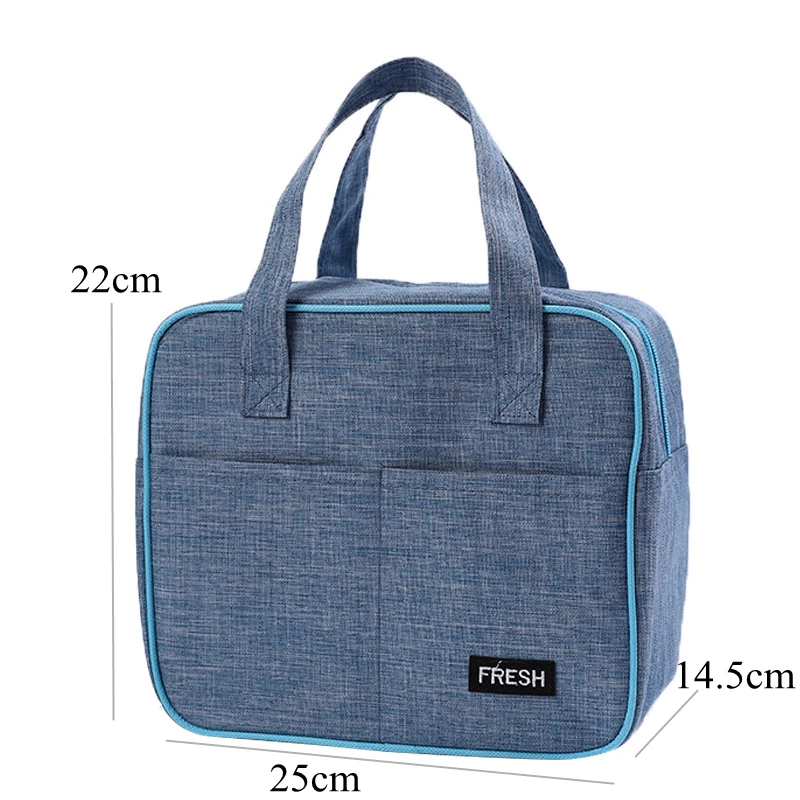 Oxford Cloth Thermal Lunch Bag for Women Portable Picnic Bento Box Insulated Cooler Bags School Travel Food Storage Container