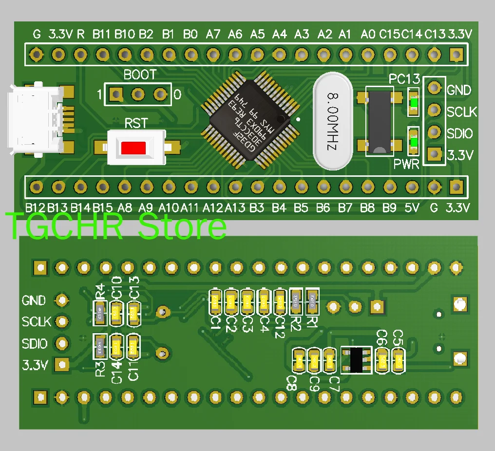 Gd32f303cc6 Core Board Replaces STM32 Evaluation Gd32f303 Minimum System Cct6m4 Development Board