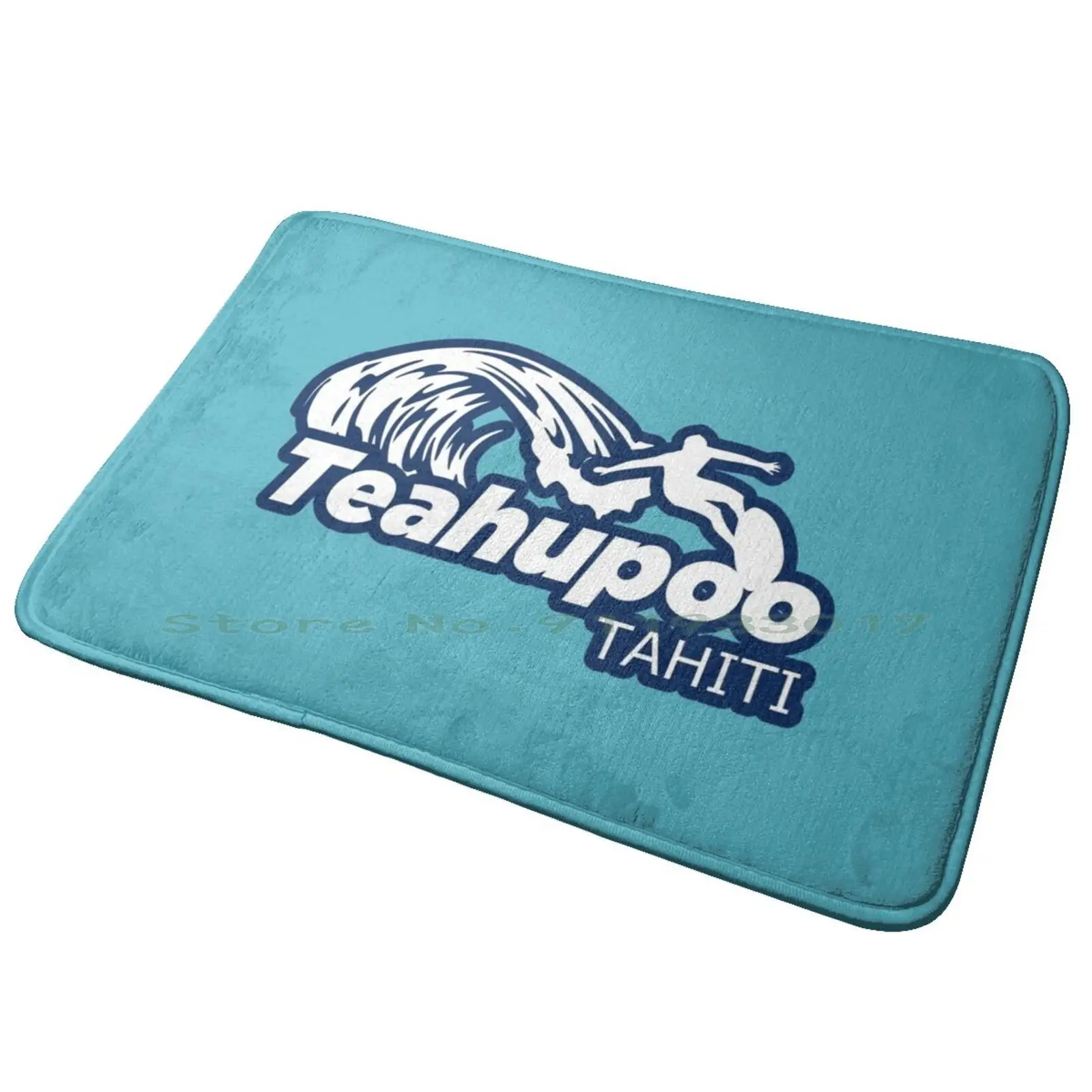 Teahupoo Surf Break, fuente blanca Tahiti alfombrilla para puerta de entrada, alfombra de baño, todo para el juego Foxhole Court, Quinn, Josten, James