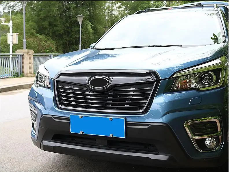 Adesivo a rete centrale modificato griglia centrale anteriore griglia griglia copertura radiatore striscia decorazione Trim per Subaru Forester 2019