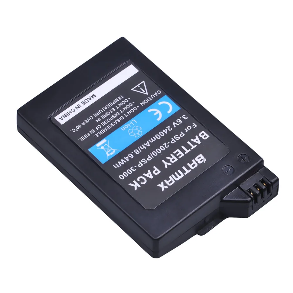 2 قطعة 3.6V 2400mAh PSP 2000 PSP-2000 بطارية + شاحن USB مزدوج لسوني PSP 2000/3000 PSP-S110 وحدة