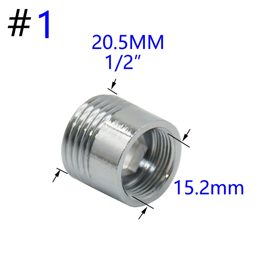 Srebrny M16 M18 M24 M28 do 1/2 gwint męski złącze mosiężny kran Bubbler gwint mocowania miedziane 1 sztuk