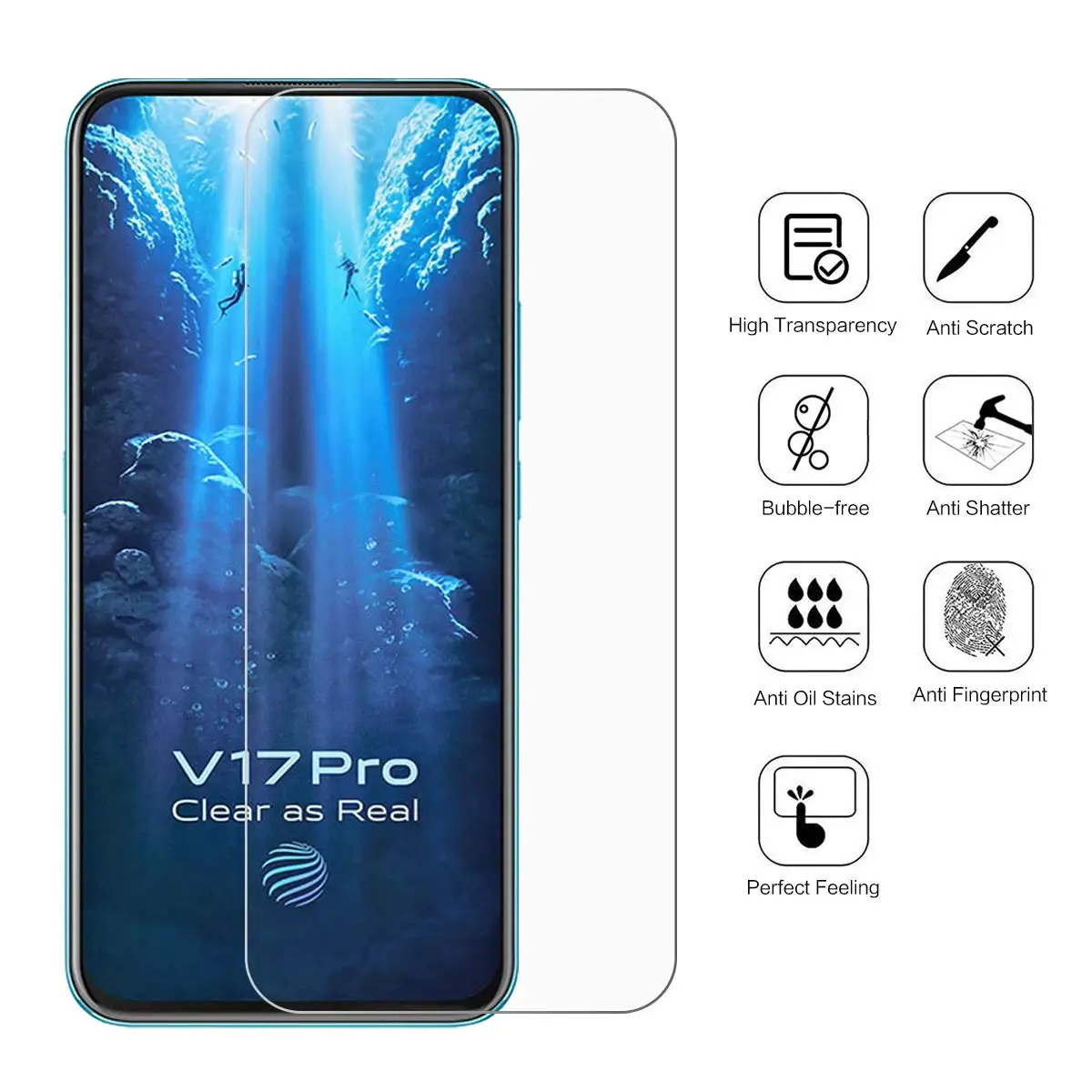 Tempered Glass For Vivo V17 Neo Glass Screen Protector Vivo V17  Pro V 17 V17 Pro VivoV17 Pro Protective Film