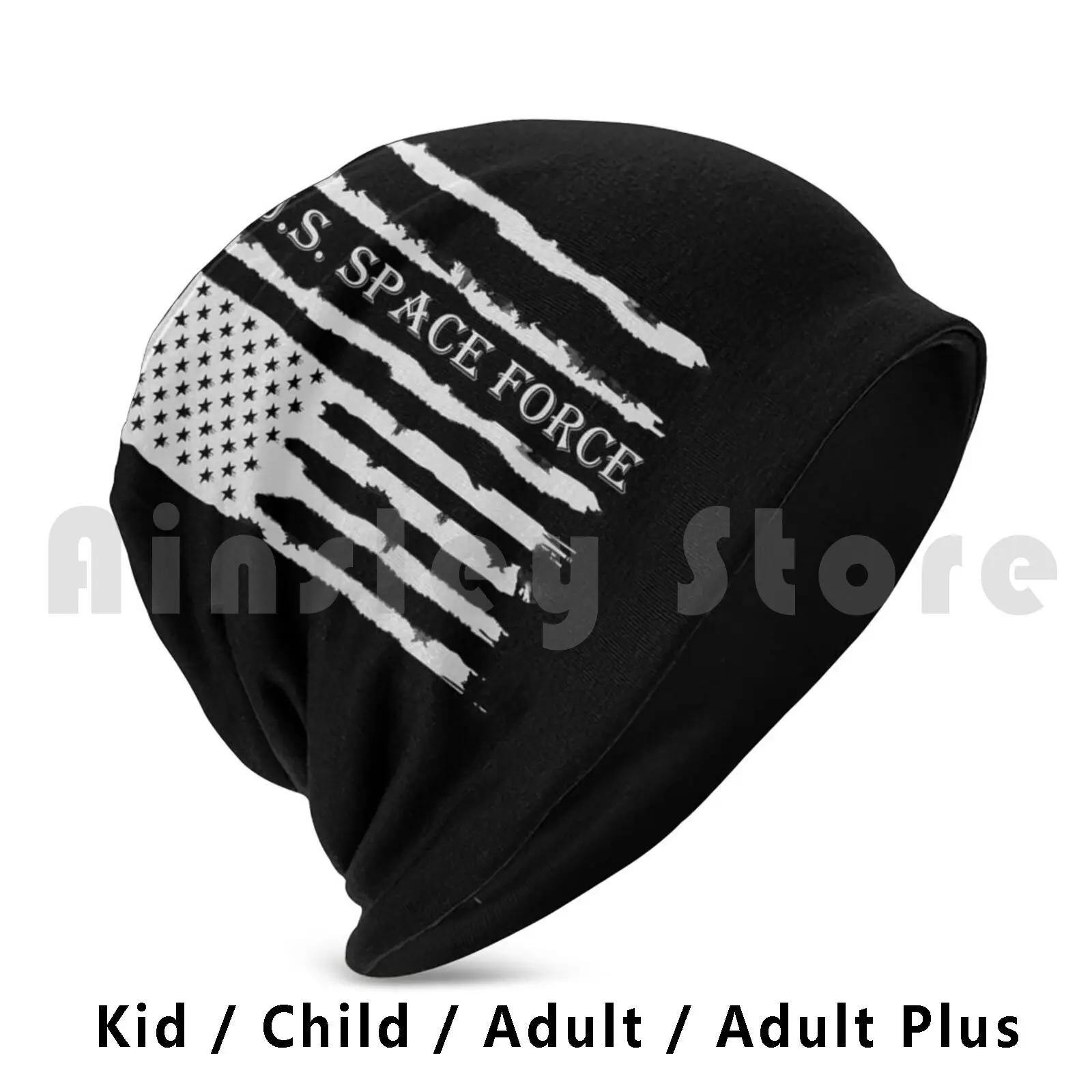 U.s. Space Force American Usa Flag Beanies Pullover Cap Comfortable Force Star The Force Awakens Galaxy Jedi Air