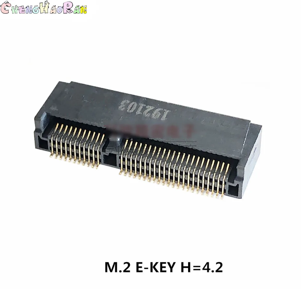 2pcs - 100pcs 500pcs Original New APCI0108-P001A M.2 NGFF E KEY 67P H=4.2  NGFF E-KEY 4.2H NGFF interface socket Connector SSD