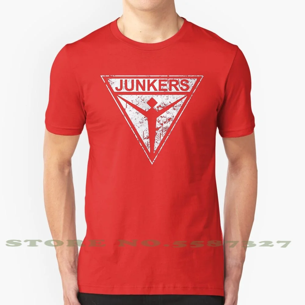 Junkers Stuka Germany Ww2 Bomber White Cool Design Trendy T-Shirt Tee Stuka Bomber Dive German Ww2 Junkers Logo Airplane Plane