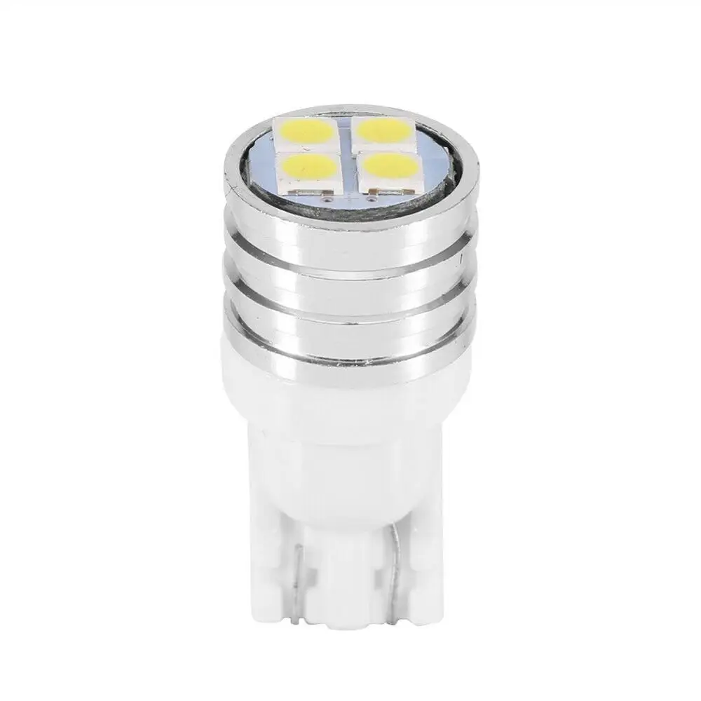 4PCS 194 W5W T10 LED 3030 4SMD Canbus Ampoules Blanc pour Auto Wedge Liquidation Tronc Lampe Feux de stationnement Rouge jaune