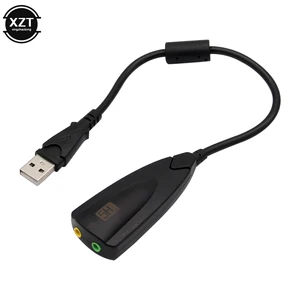 Kartu Suara USB Eksternal Adaptor 7.1 5HV2 USB ke Mikrofon Headset Audio Antimagnetik Suara CH 3D Jack 3.5 Mm untuk PC Laptop 10 kartu suara usb penjualan terbaik 7.1 - №