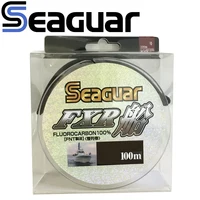 SEAGUAR-sedal de pesca FXR, Original para barco, 6LB-12LB, 100% líneas de pesca de fluorocarbono, 100M