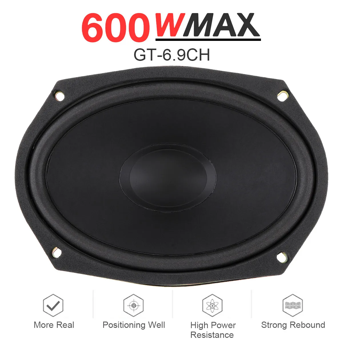 

1pcs 6 x 9 Inch Car Coaxial Speaker 600W Vehicle Door Auto Audio Music Stereo Loudspeaker Full Range Frequency Hifi Car Speakers