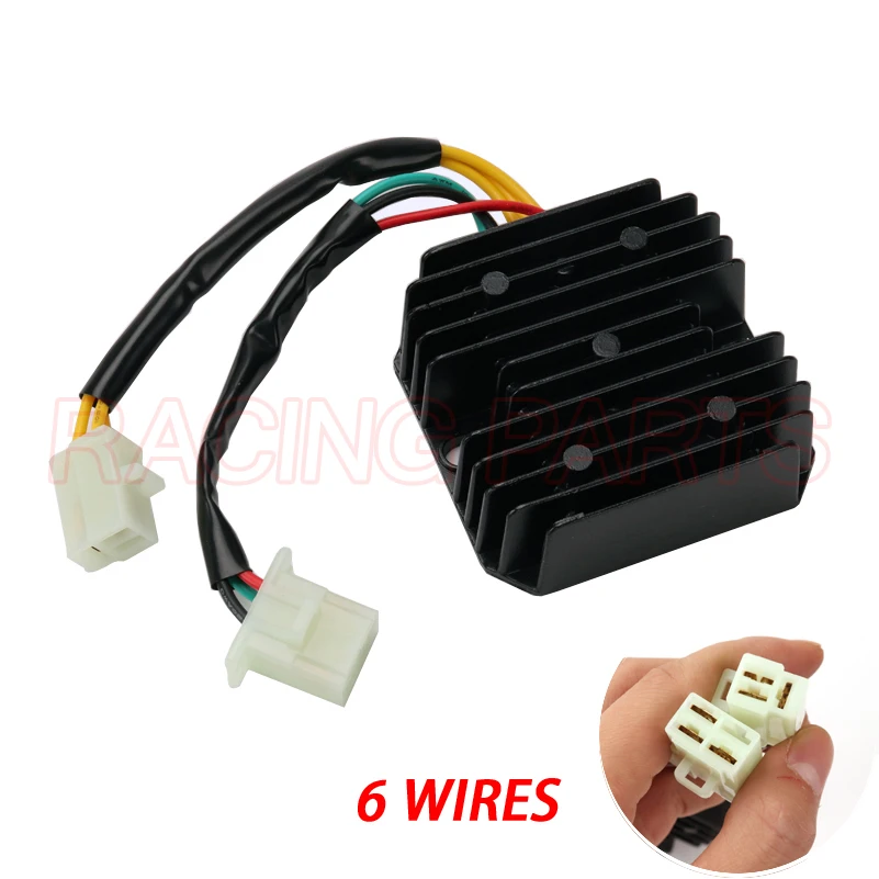 12V 6 Wires New GY6 50 150cc 152QMI 157QMJ Scooter Voltage Regulator Rectifier