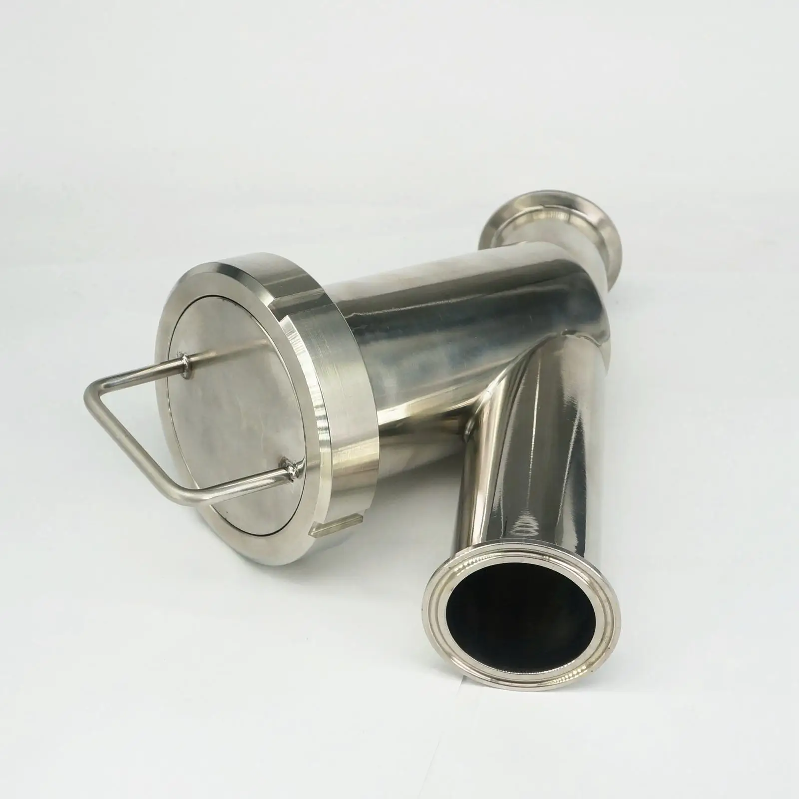 

Pipe OD 51mm x Ferrule O/D 64mm Tri Clamp 20-150 Mesh 304 Stainless Steel Sanitary Y Type Strainer Filter Home Brew Wine