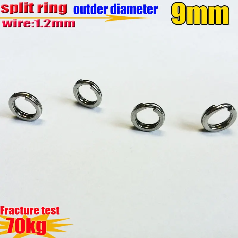 2019new fishing split lure rings  strengthen hardness1.2mm*od9mm Quantity 30pcs/lot