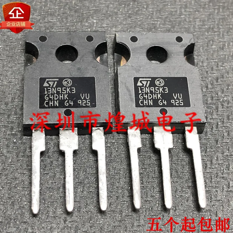 

10PCS 13N95K3 STW13N95K3 TO-247 950V 13A 5