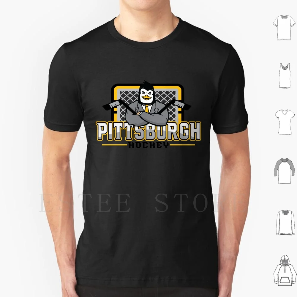 Pittsburgh Hockey T Shirt Print Cotton Pens Penguins Crosby Malkin Pittsburgh Hockey