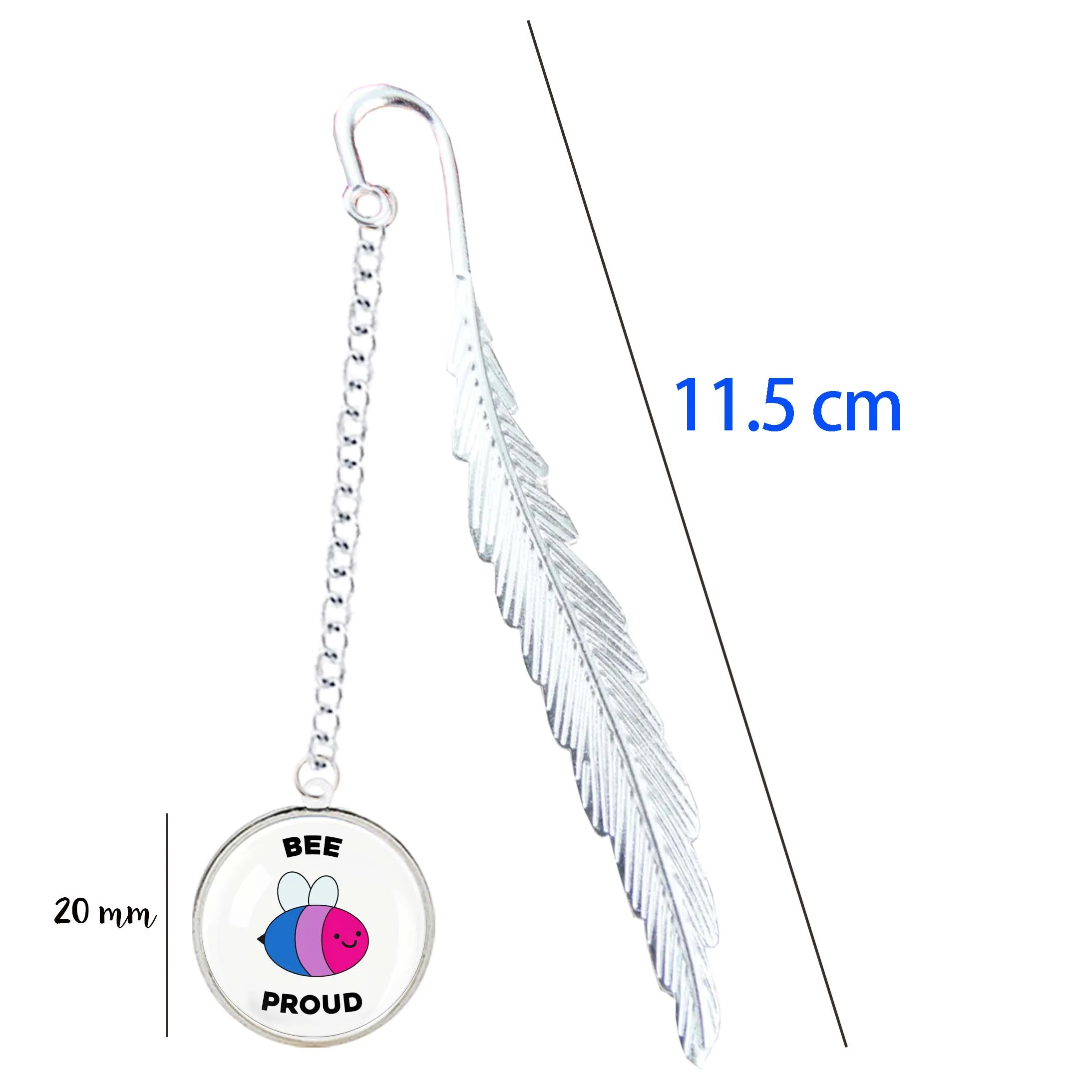 Marque-page en métal, Badge, pendentif avec LOGO de la fierté des deux cœurs, pour les meilleurs amis, pour la lecture de livres