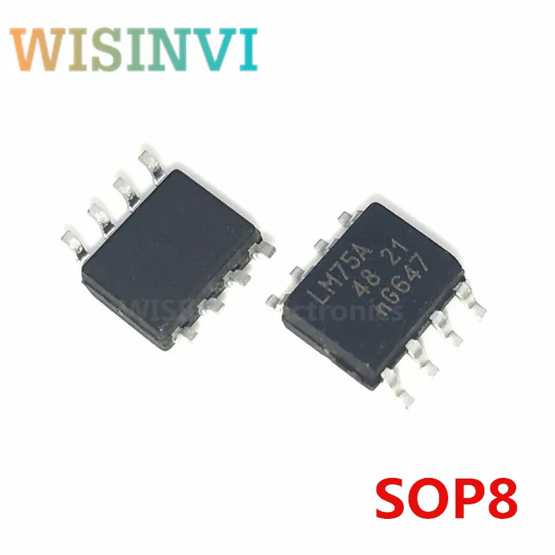 50 PCS LM75AD LM75A LM75 SOP8 SENSOR DIGITAL -55C-125C SOP8 SENSOR DIGITAL -55C-125C  SOP8