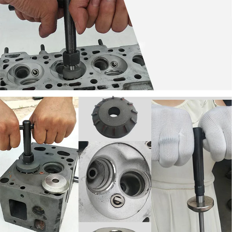 75 Degree Angle Carbide Valve Reamer Grinding Wheel Valve Seat Cutter for Motorcycle Car Engine Valve Seat Repair Reamer Head