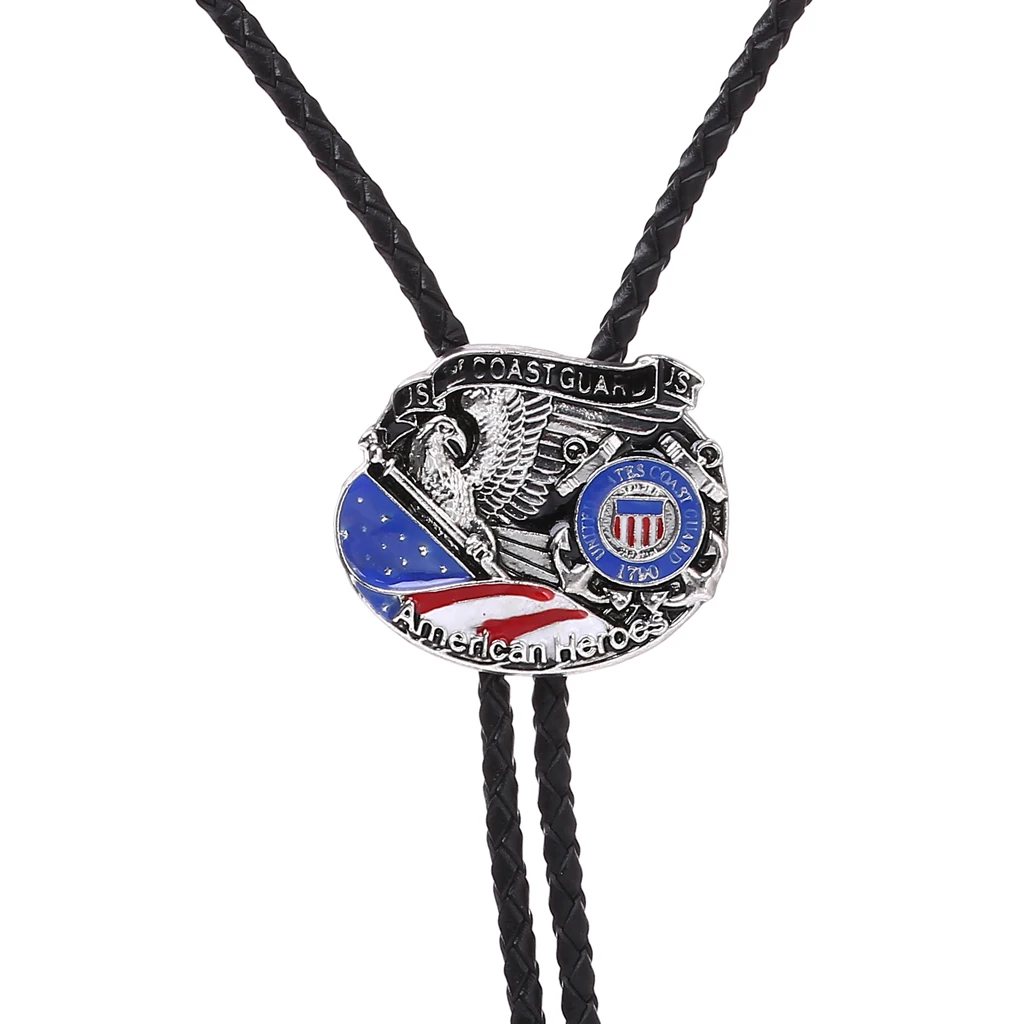 Nieuwe Amerikaanse Eagle Heavy Truck Mechanische Shirt Lederen Touw Bolo Tie Western Cowboy Bolo Tie