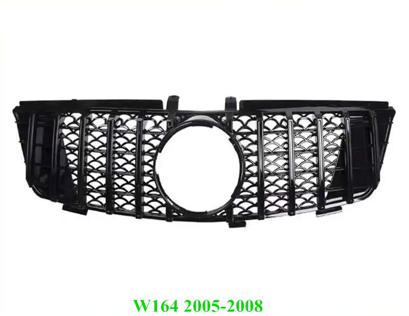 One Piece Auto Front Grille For m-ercedes ML Class W164 xney Mesh Grille 2005-11 ML300 ML320 ML350 ML400 ML500 ML430 Car Grilles