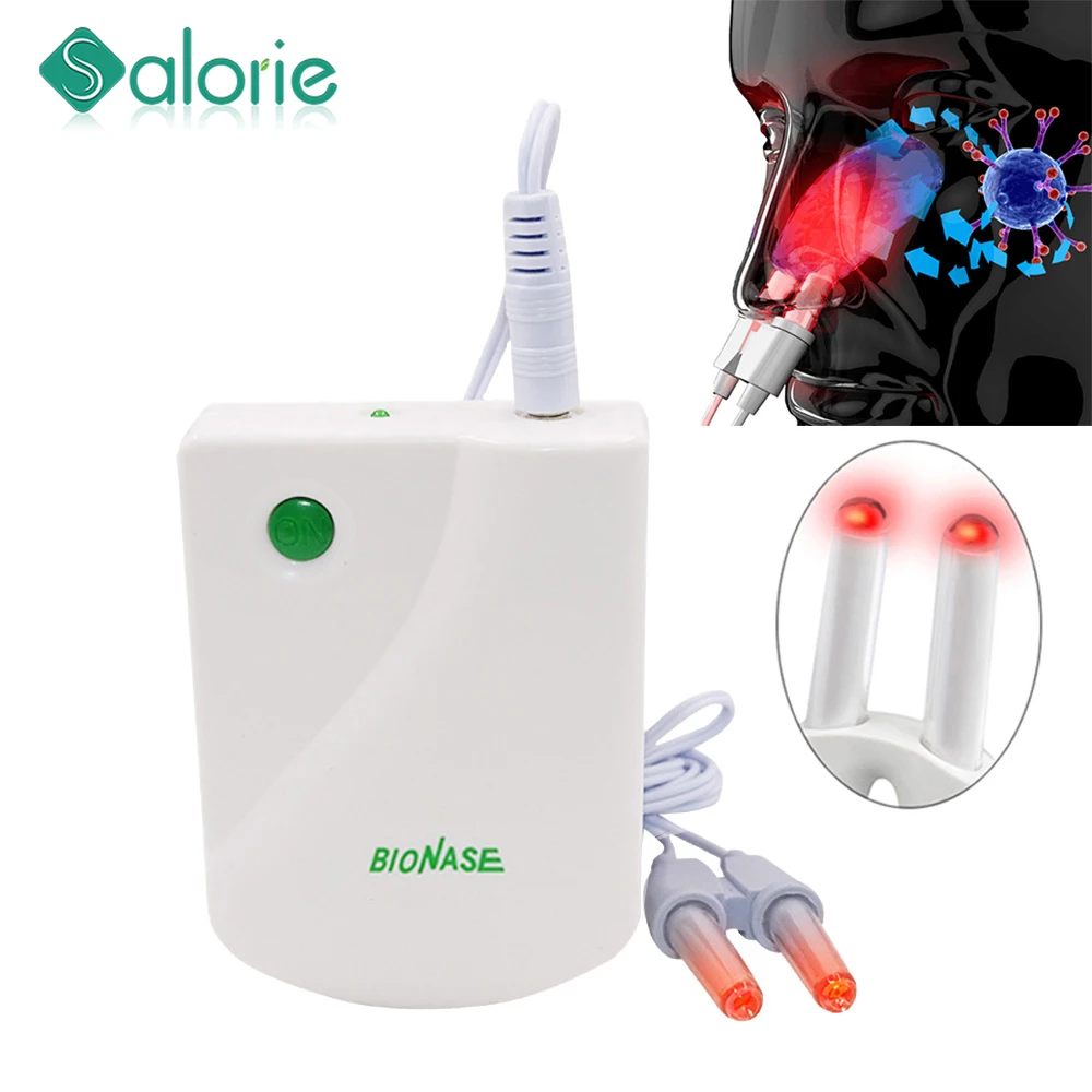 Rhinitis Sinusitis Cure Therapy BioNase Nose Treatment Nose Massage Device Cure Hay Fever Low Frequency Pulse Laser Health Care