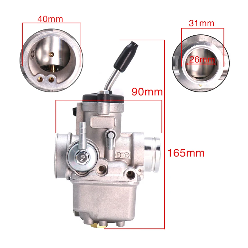 ZSDTRP 4 Stroke Modified Universal 26mm Motorcyle Dellorto PHBL 26BS 4T(A) R2841 Carburetor For 50cc-300cc Moto