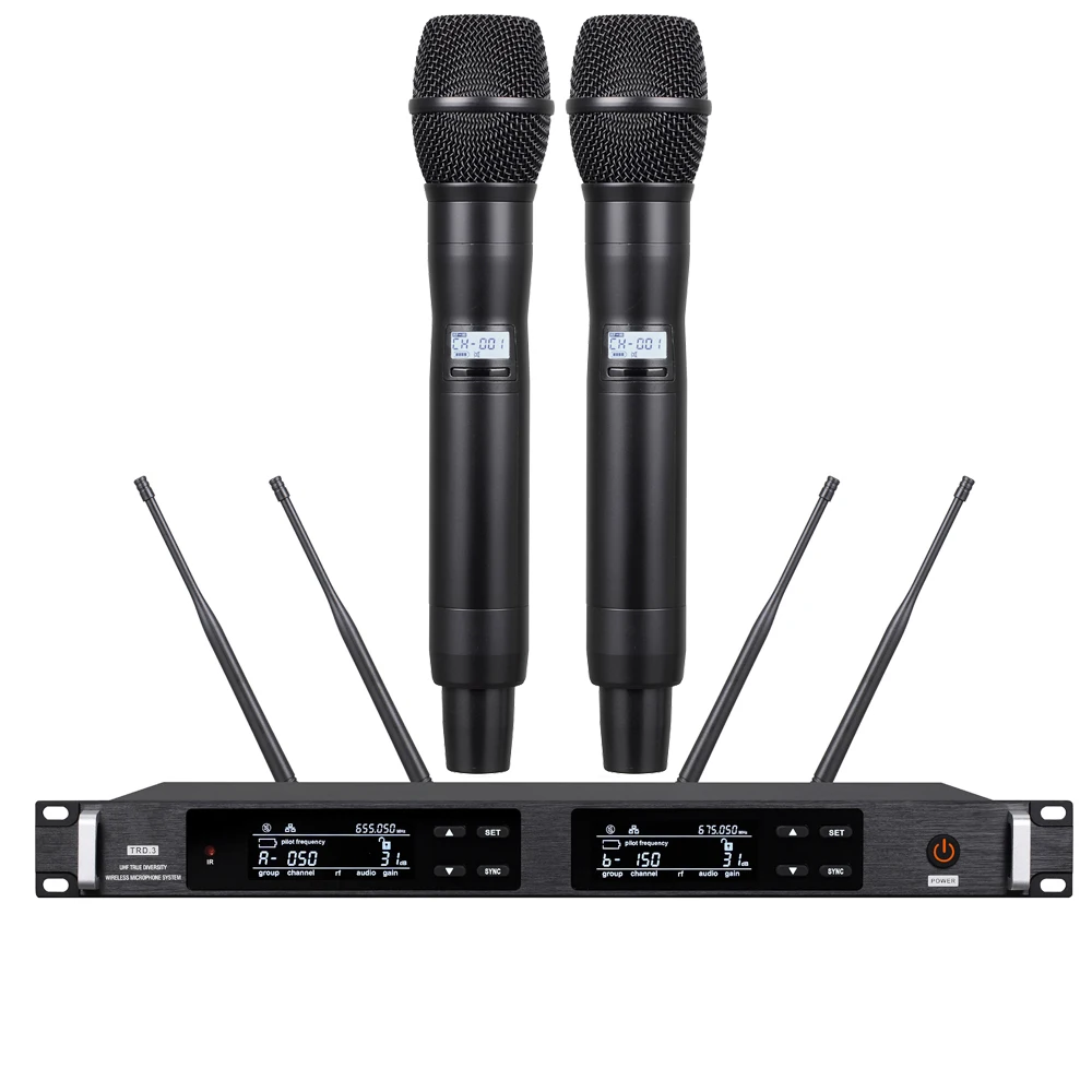 UHF Dual Beta87 Handheld Digital Wireless Microphone True Diversity System KSM9 Condenser Dynamic Capsule UR24D Mics Sets