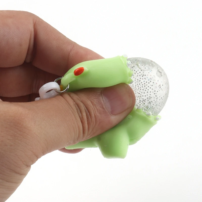 Juguetes antiestrés de animales blandos de deformación elástica, juguete de descompresión Kawaii, Mini burbuja de saliva de dinosaurio de bebé Mochi