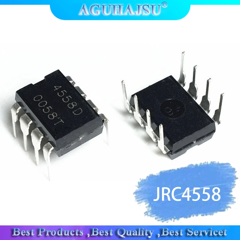 20PCS   IC Chips JRC4558 4558 4558D JRC4558D DIP-8 Original Integrate Circuits