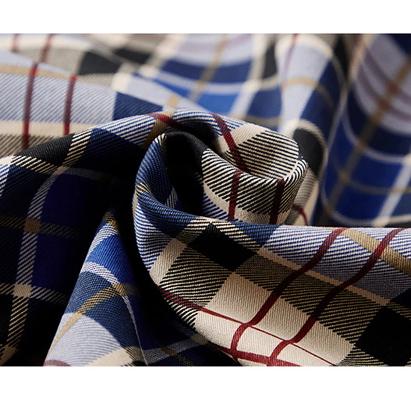 Self Defense Tactical Plaid Men Anti Cut Knife Resistant Shirt Fashion Slim Flexible Invisible Fbi Safety Clothing M-4XL 3 color