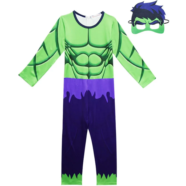 Hulk Costumes for girl Fancy dress Halloween Carnival Party Peter Pan Cosplay Boy Kids Superhero Clothing Decorations Supplies