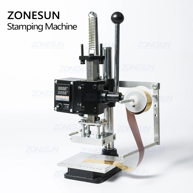 Imagem -04 - Zonesun-multi-function Hot Stamping Machine Corte de Couro Die Ferramentas de Perfuração Rhombus Heat Press Machine Embossing Machine