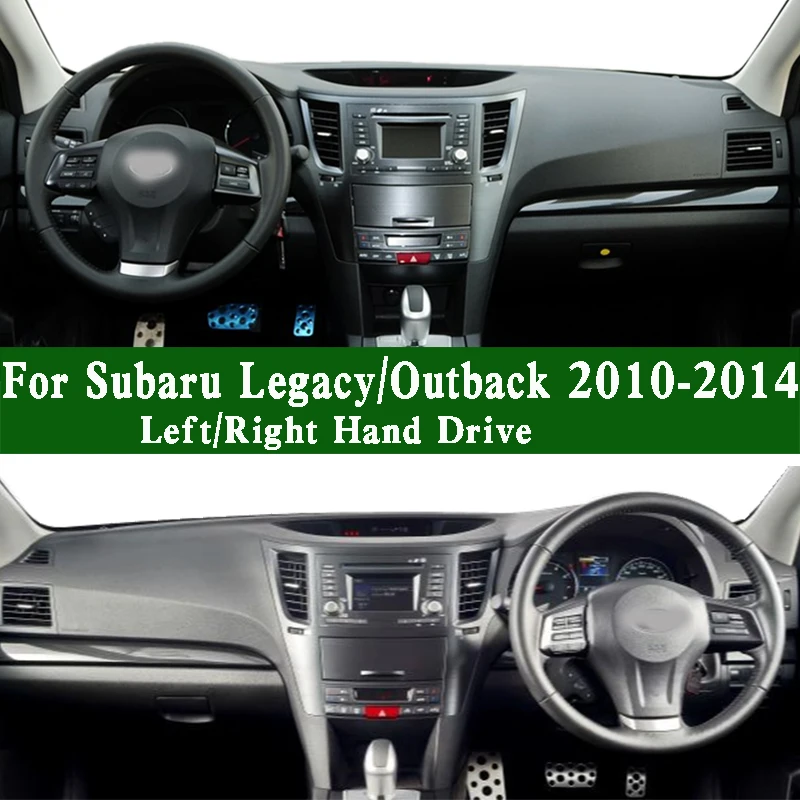 For Subaru Legacy V Outback BM9 BR9 2010-2014 Dashmat Dashboard Cover Instrument Panel Sunscreen Protective Pad Anti-Dirt Proof