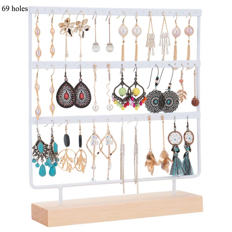 Hot sale 24/44/66/69/88/144 holes Jewelry Earrings Holder Jewellery Rack Wholesale Stand for Earrings Pendants Bracelets