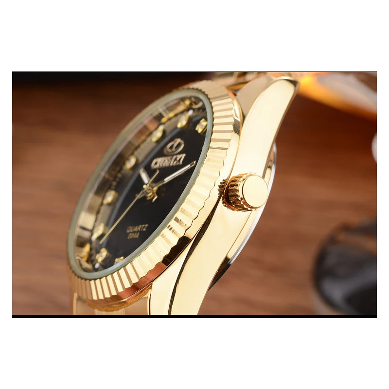 CHENXI Men Gold Watch Male Stainless Steel Quartz Golden men\'s Wristwatches for Man Top Brand Luxury Quartz-Watches Gift Clock