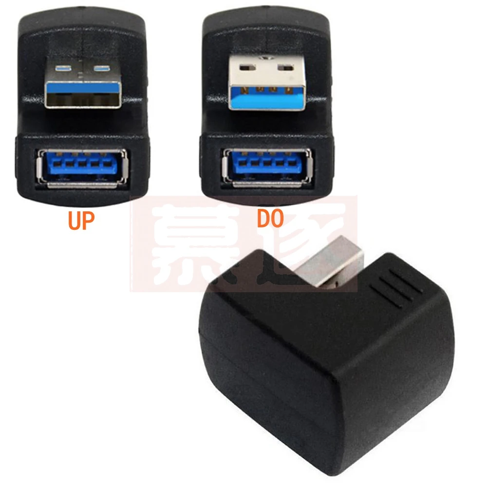 5Gbps صعودا وهبوطا 180 درجة بزاوية USB 3.0 USB2.0 محول ذكر إلى أنثى تمديد موصل العمل لمحول LTE إلى بنك الطاقة