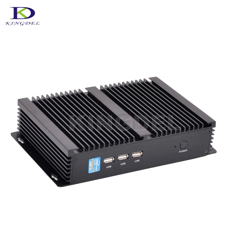 Fanless mini industrial PC with 2 COM RS232 HDMI Intel Dual Core i7 4500U 4650U 4*USB3.0 Mini PC 4MB Cache HTPC Computer