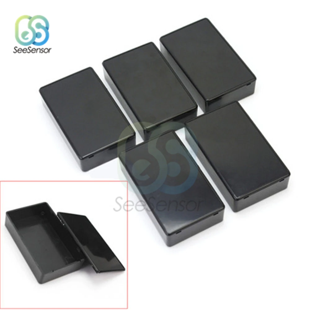 5Pcs Plastic Electronic Project Box Enclosure Instrument Case DIY 100x60x25mm