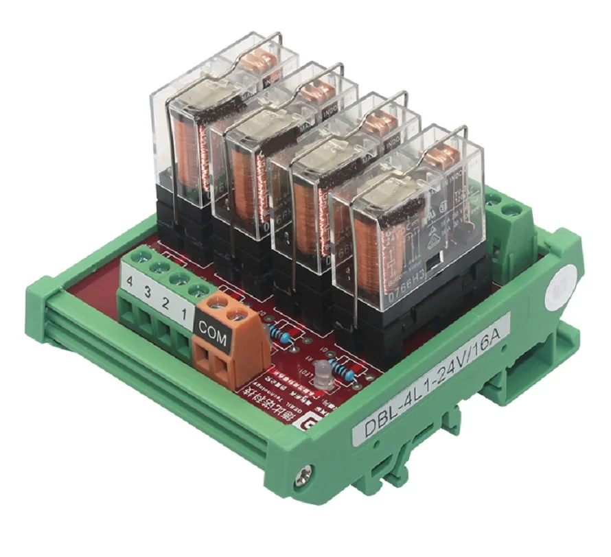 

4-way relay module module control board drive board amplifier board output 4L1-24V 12V 5V