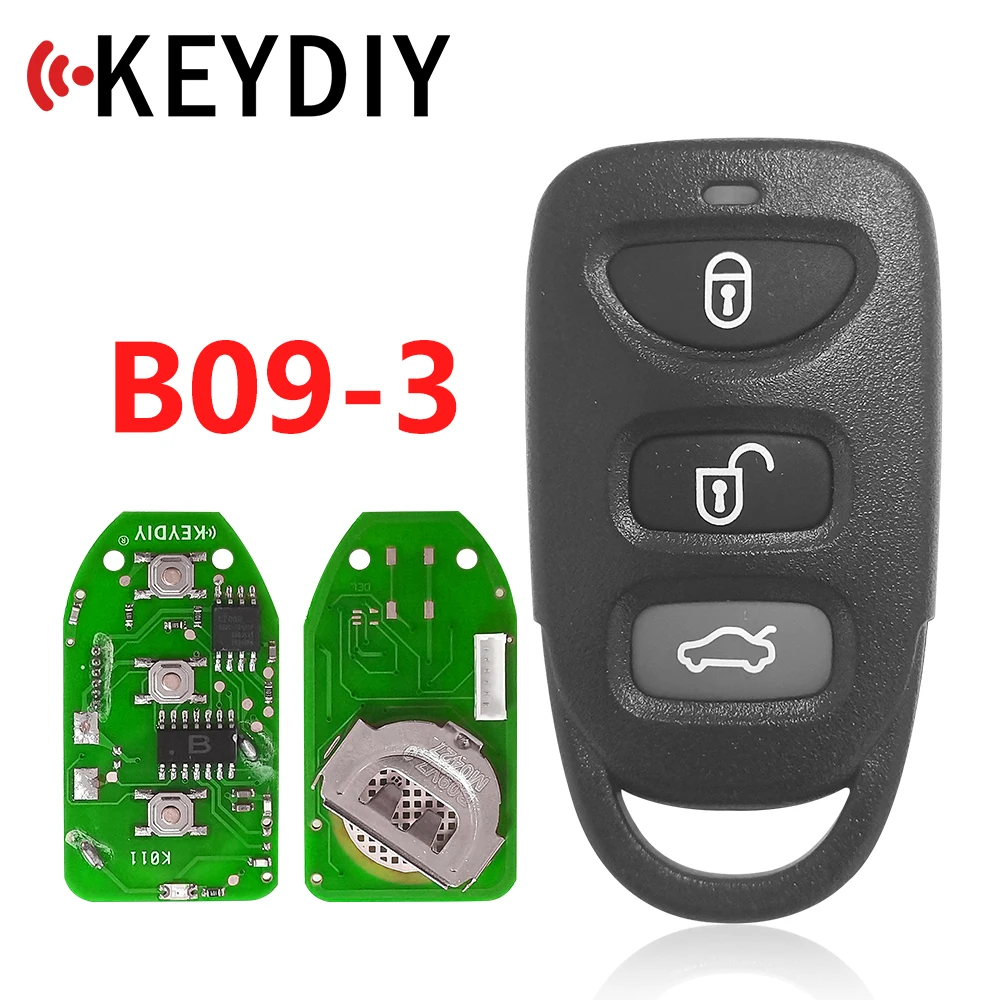 

KEYDIY B Series B09-3 3 Button Universal KD Remote Key for KD900 KD900+ KD200 URG200 Mini KD Key Programmer