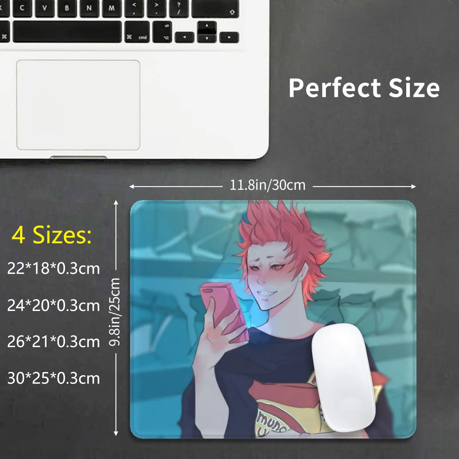 Distance-Kiri Mouse Pad DIY Print Cushion Kiribaku Bakushina Bakugou Bnha Mha Katsuki Bakugo Kirishima