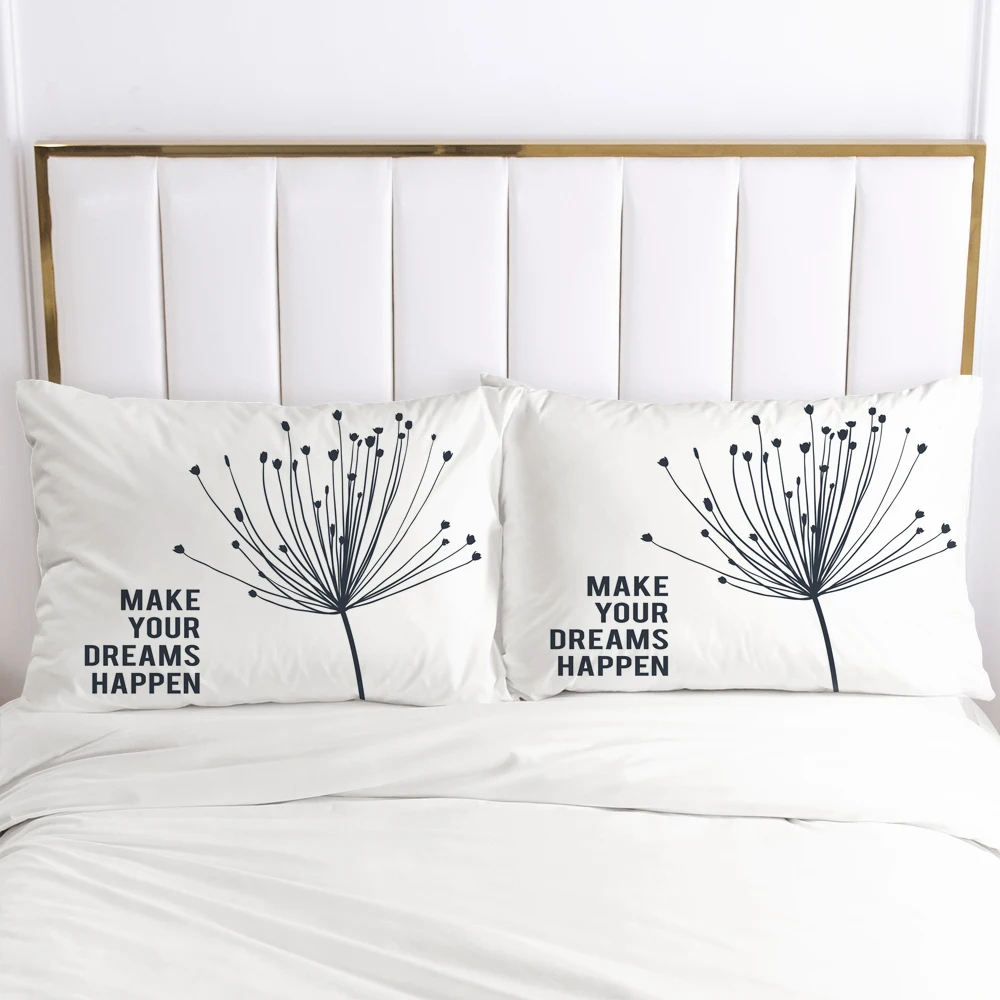 2PCS 3D Pillow Cover 50x70 50x80 Nordic Decoration Throw Pillow Cases Bedding PillowCase Customize any size design