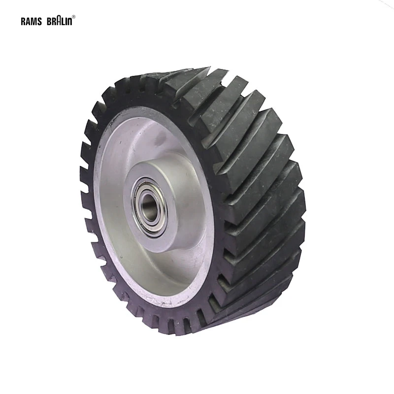 150 * 50 mm Diagonal Rubber Contact Wheel Zestaw taśm ściernych do szlifierki taśmowej