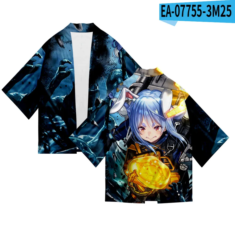 Vrouwen/Mannen Zomer Casual Cool Streetwear Usada Pekora 3D Afdrukken Japanse Kimono Vest Mannen Haori Yukata Cosplay Jacket Jassen